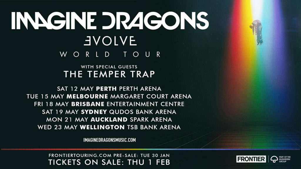 Imagine Dragons are touring Australia in May!