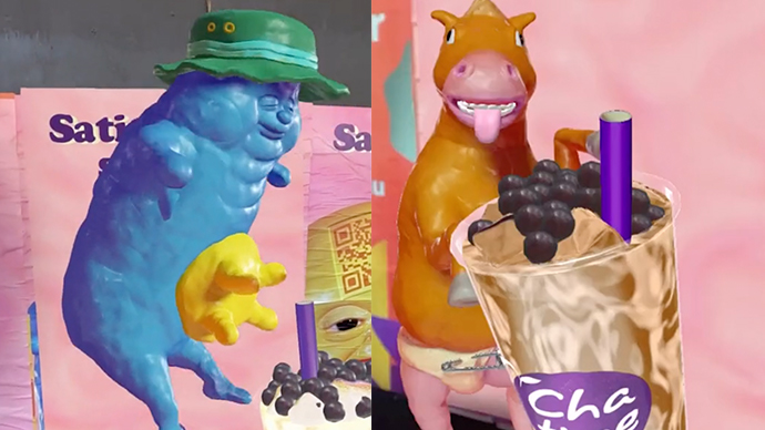 Chatime’s New Ad Implies Their Drinks Come From The Udders Of A Cooked Blue Man