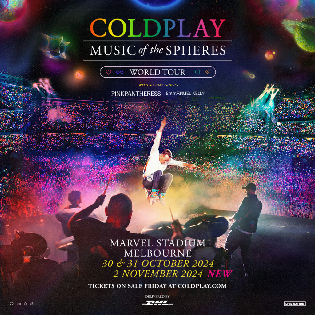 Coldplay Announce Additional Dates For Sydney & Melb Stadium Tour